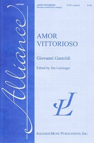 Amor Vittorioso SATB choral sheet music cover Thumbnail